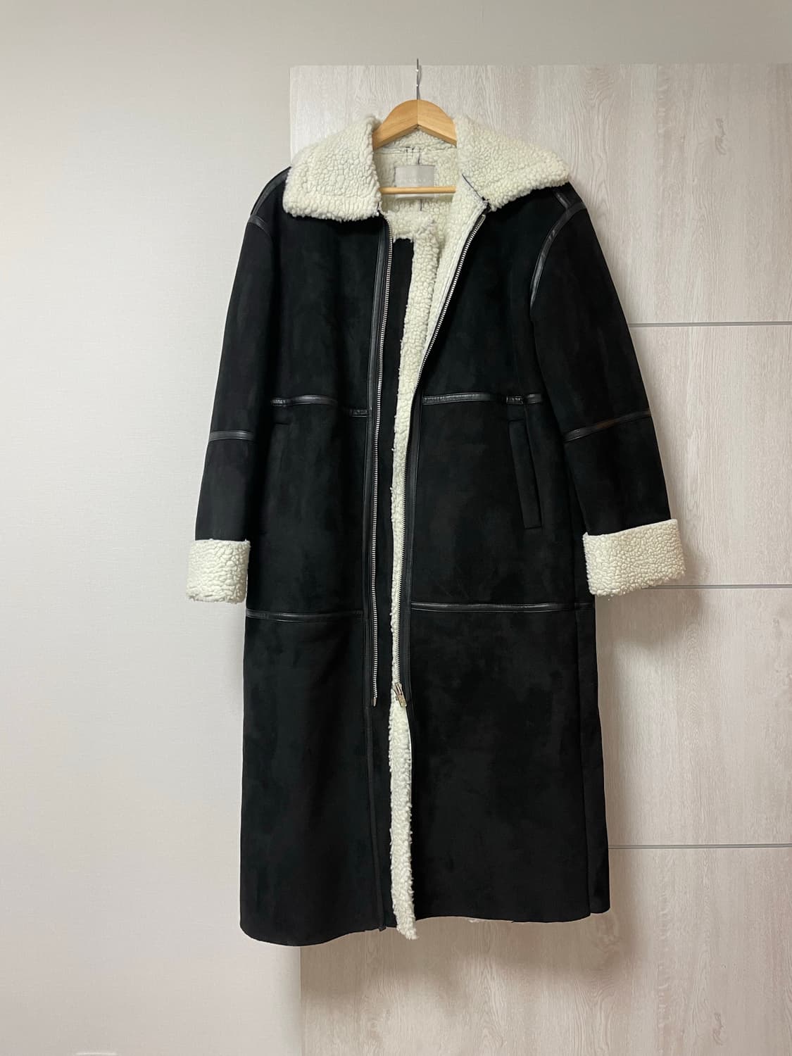 난닝구 스웨이드 롱 무스탕 상품이미지1