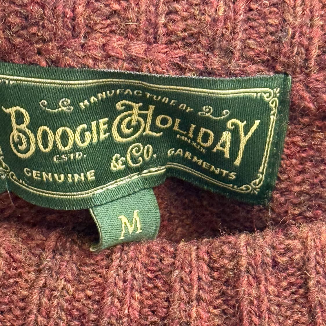 부기홀리데이 아메리칸 빈티지 울 니트 M 상품이미지2