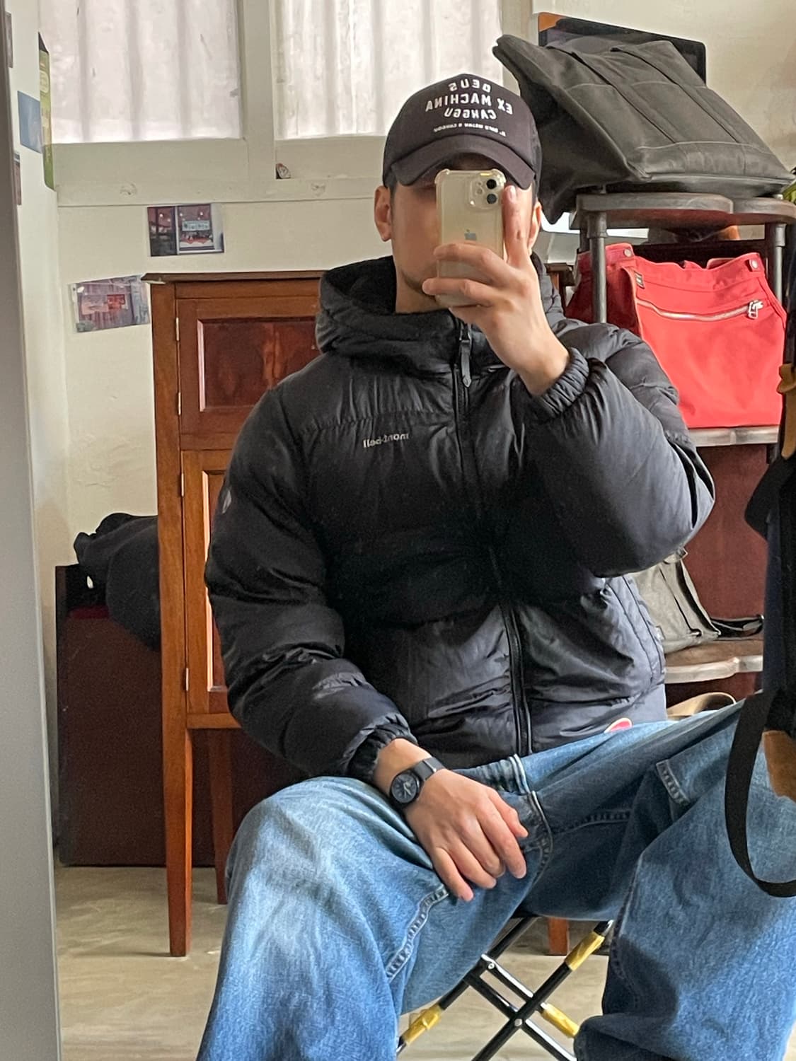 몽벨 리버시블 패딩 플리스 M 상품이미지1