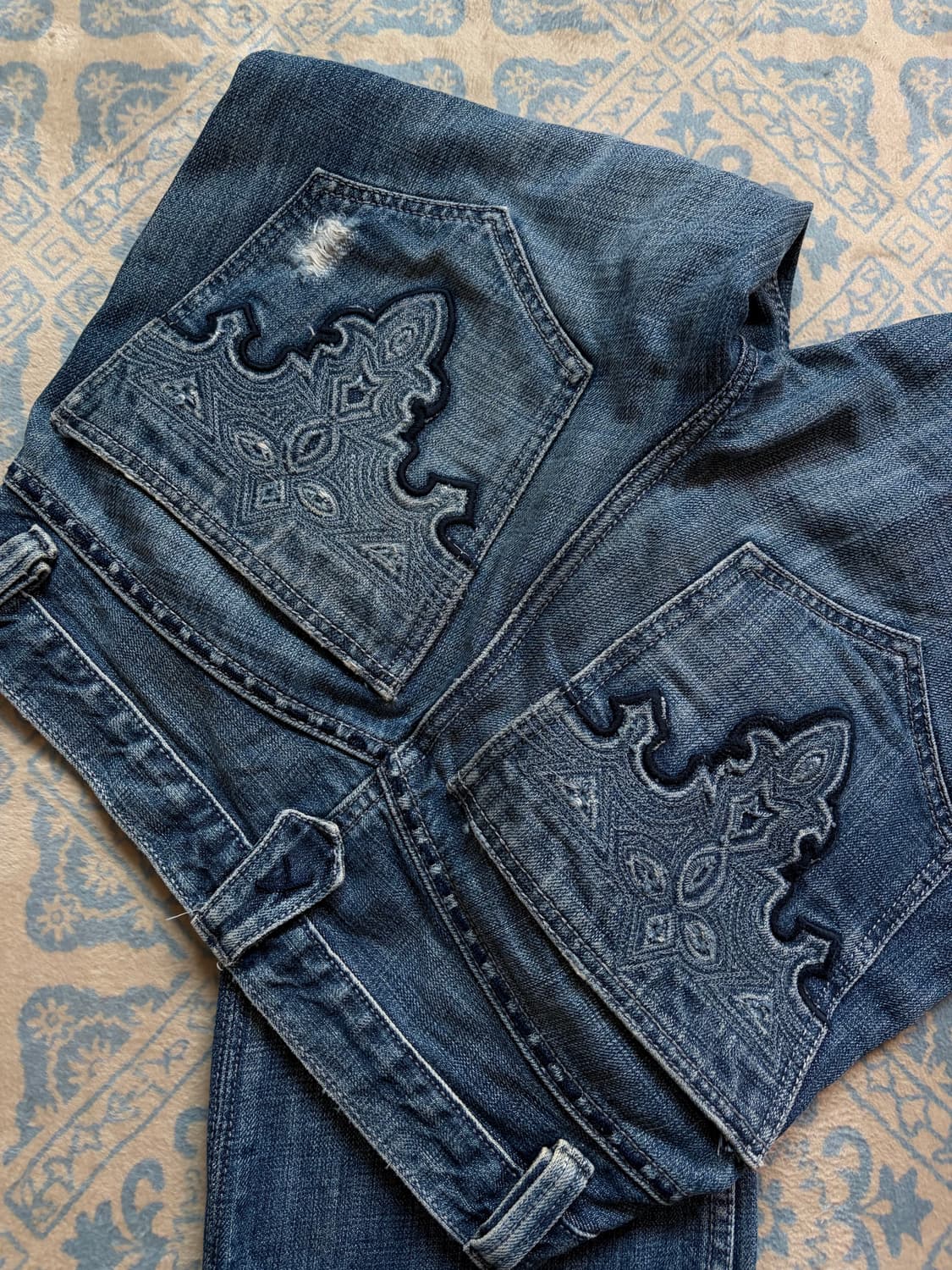 ann denim stitch detail jeans  상품이미지3