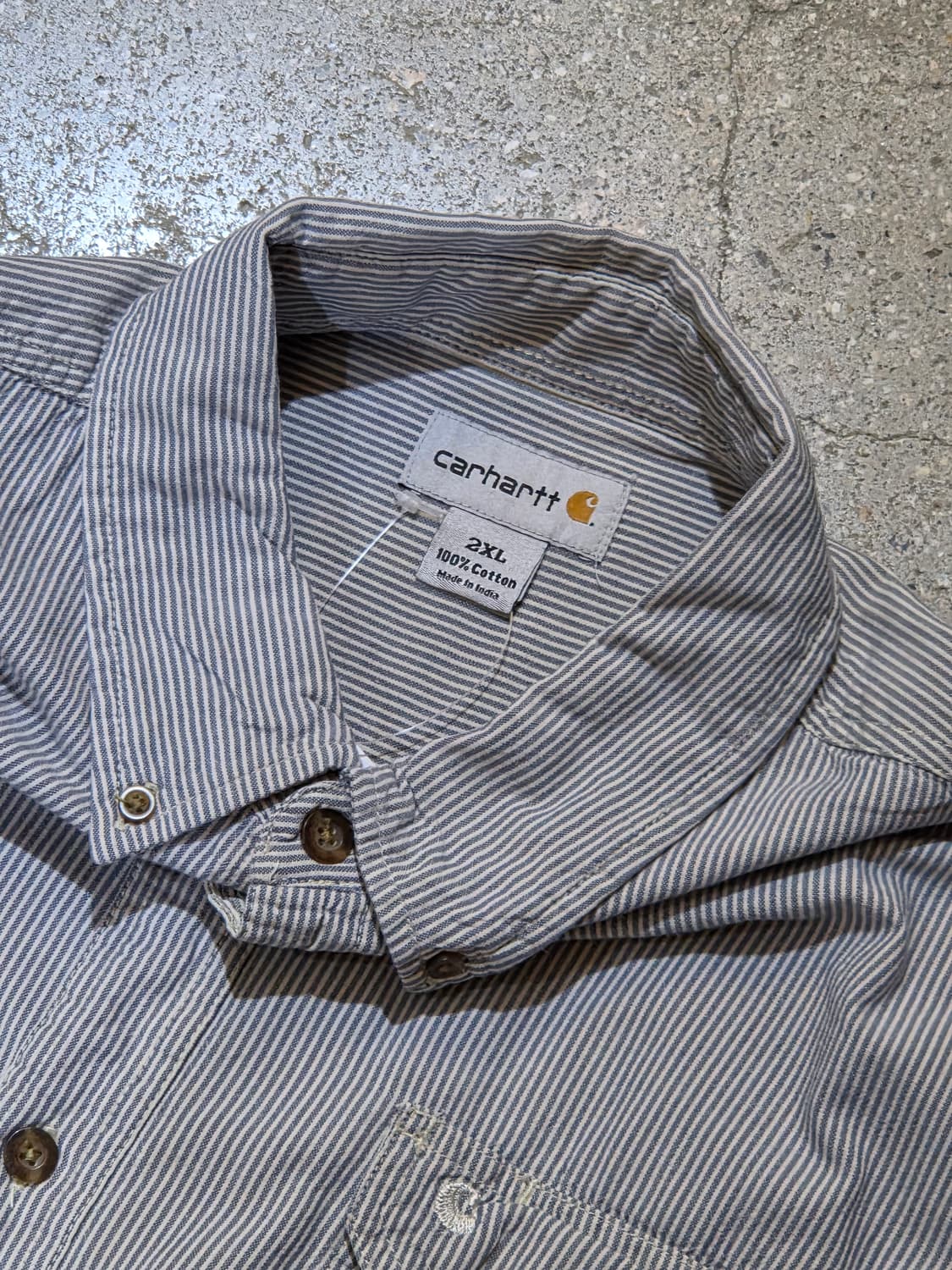 칼하트 스트라이프 반팔셔츠 상품이미지3