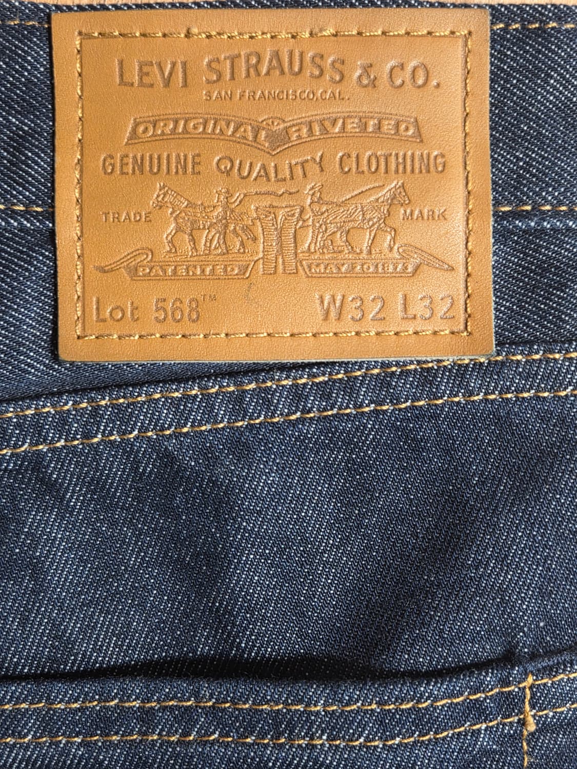 리바이스 568 다크인디고 W32 32L 상품이미지3