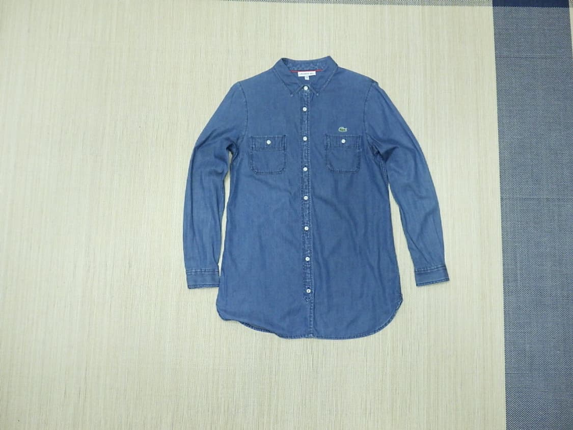 (34/90) LACOSTE 라코스테 여성 데님 긴팔 셔츠 상품이미지1
