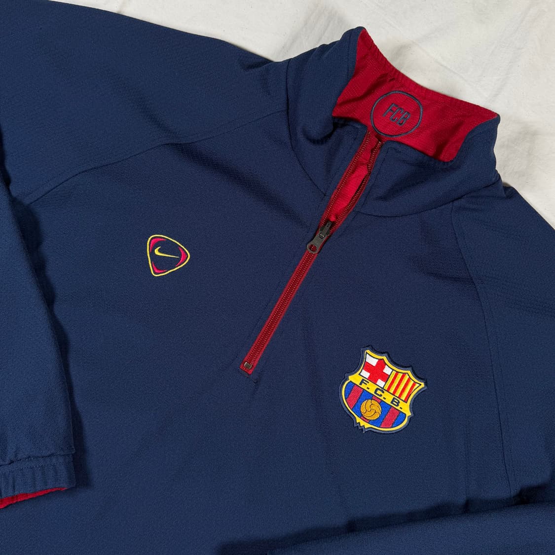 00-01 나이키 바르셀로나 축구 리버시블 웜업 상품이미지2