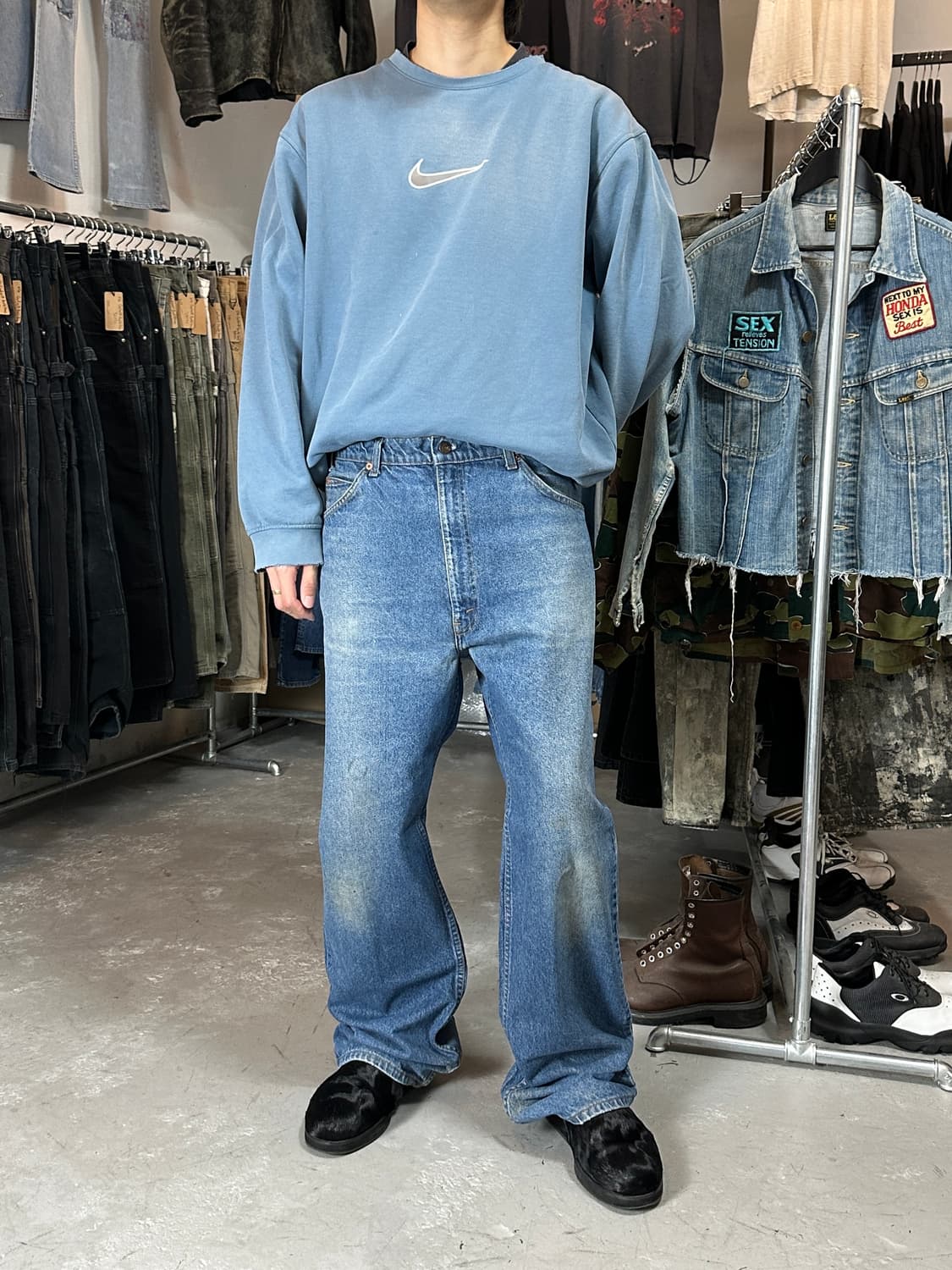 90's USA Made 빈티지 리바이스 517 오렌지탭 부츠컷 상품이미지2