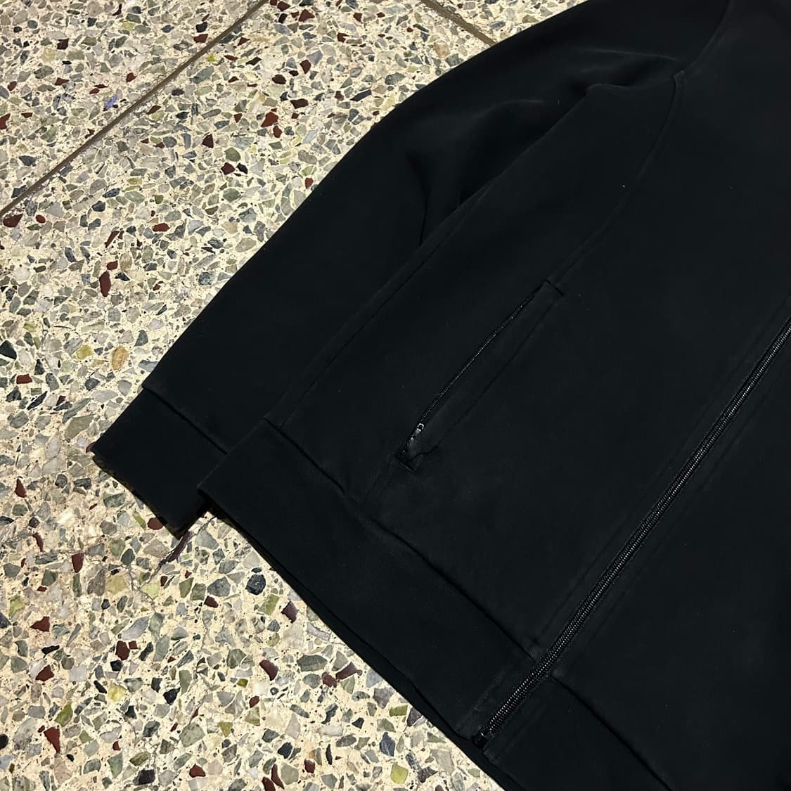 라코스테(Lacoste) 스포츠 블랙 니트 집업 상품이미지3