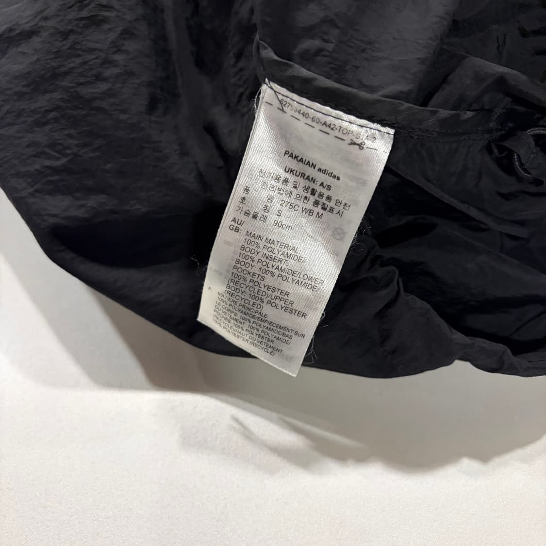 [S] 아디다스 x 275c 아노락 바람막이 블랙/블루 D436 상품이미지9