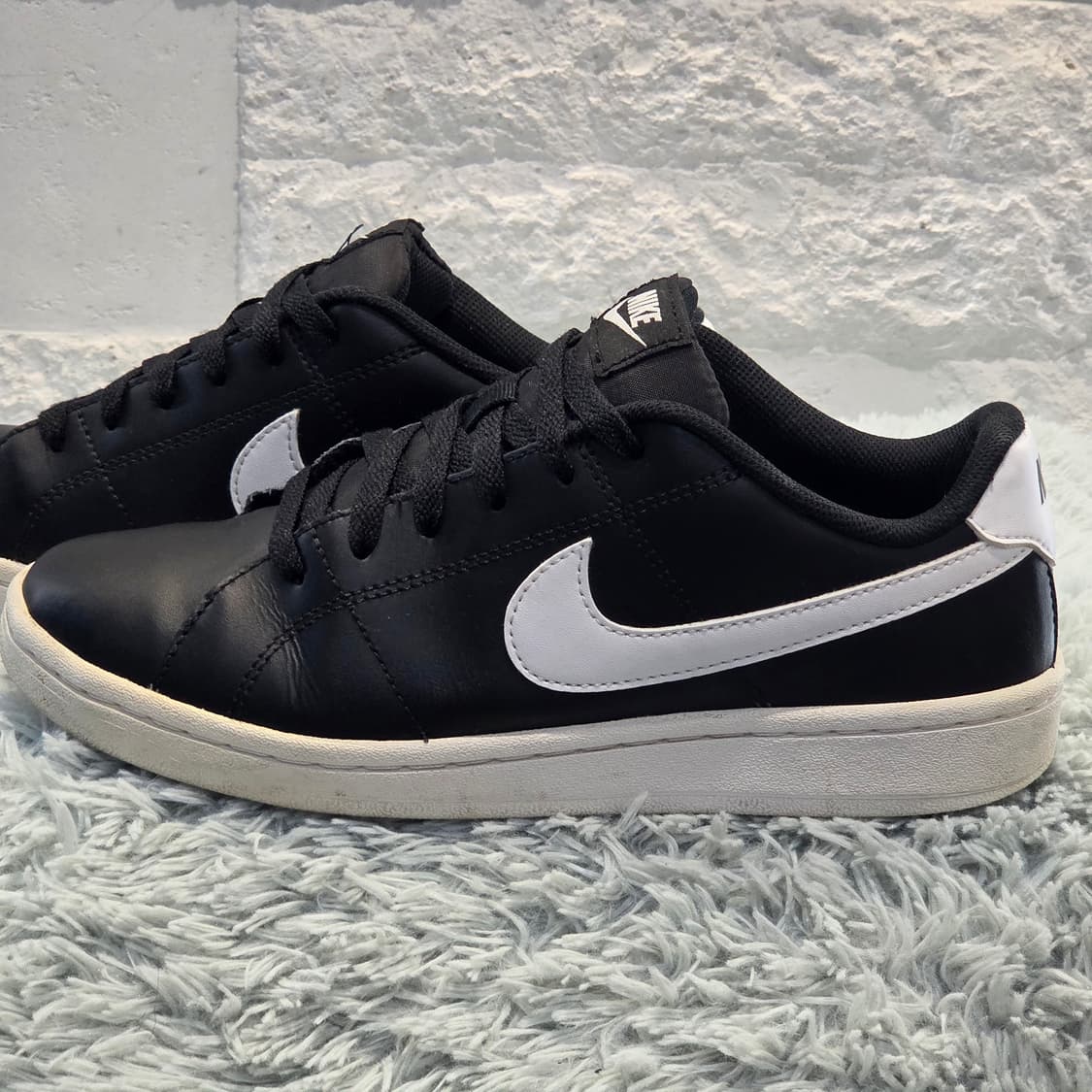 8q-17:나이키 코트 로얄 블랙 화이트 (25cm 상품이미지2