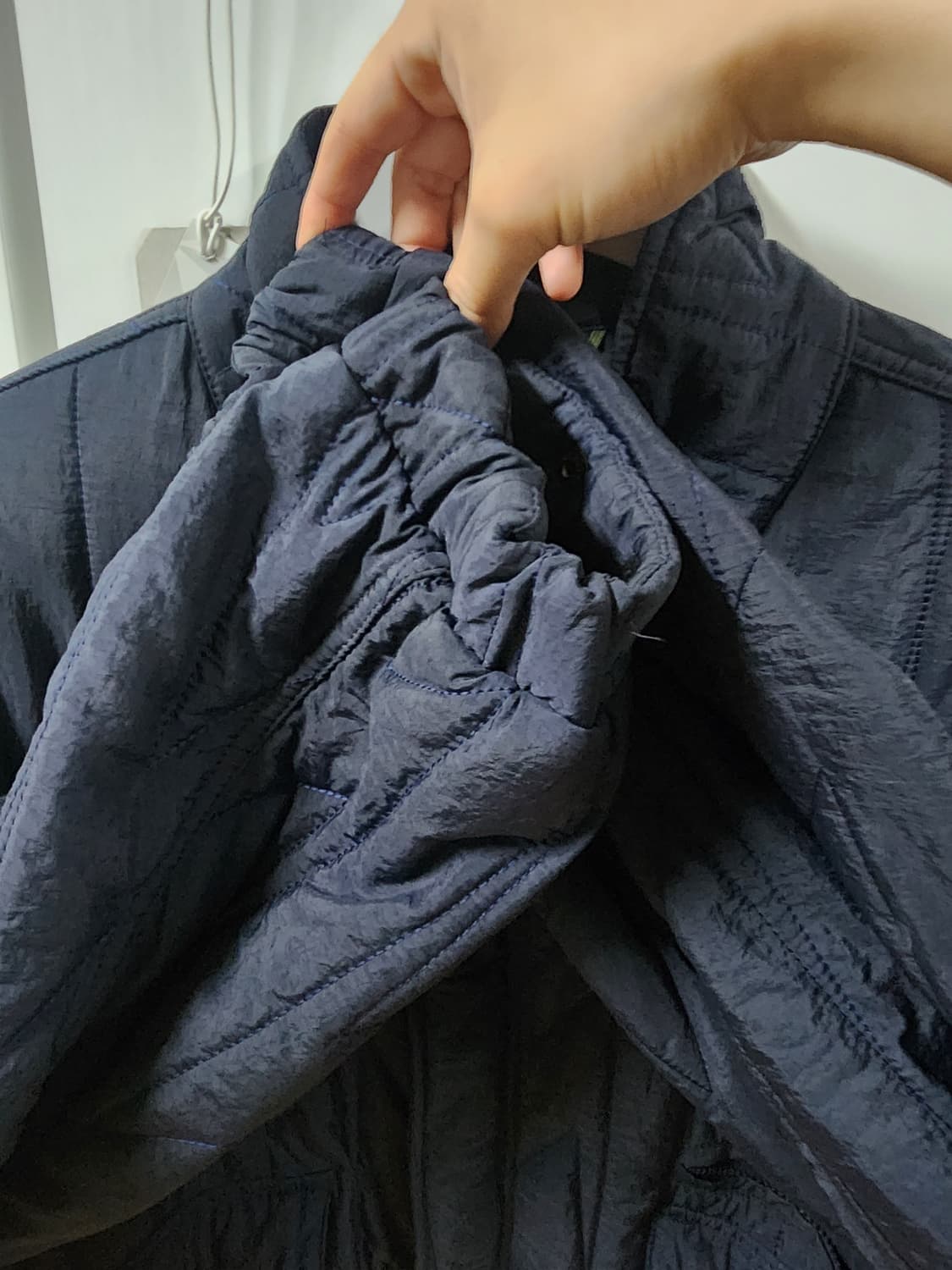 언어펙티드 퀼티드 블루종 22fw 네이비 L 상품이미지4