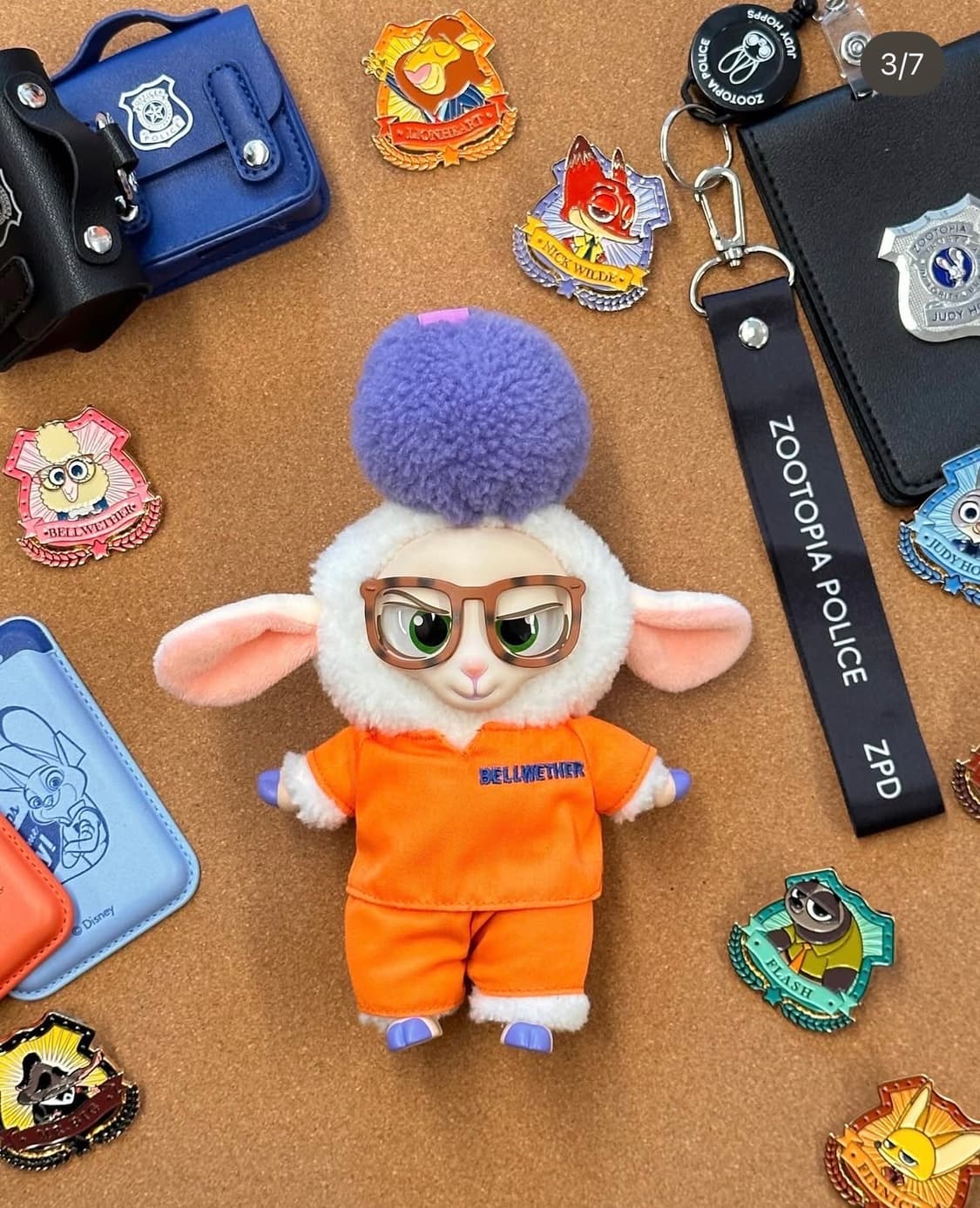 미니소 주토피아 벨웨더 양 인형 키링 상품이미지1