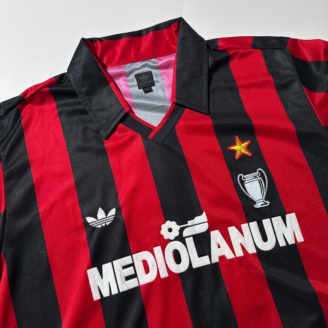 아디다스 AC밀란 90-91 시즌 유니폼 축구 반팔 져지 상품이미지5