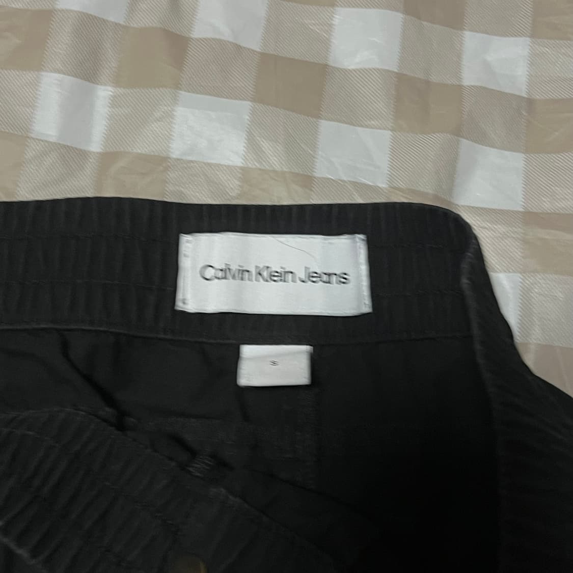 캘빈클라인 진 카고팬츠 블랙 S 조거 스트링 바지 검정 상품이미지4