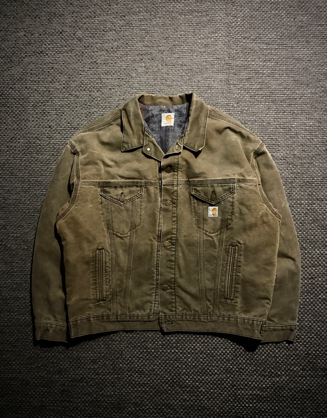 80s 칼하트 트러커 JB182 BARK L USA🇺🇸 상품이미지1