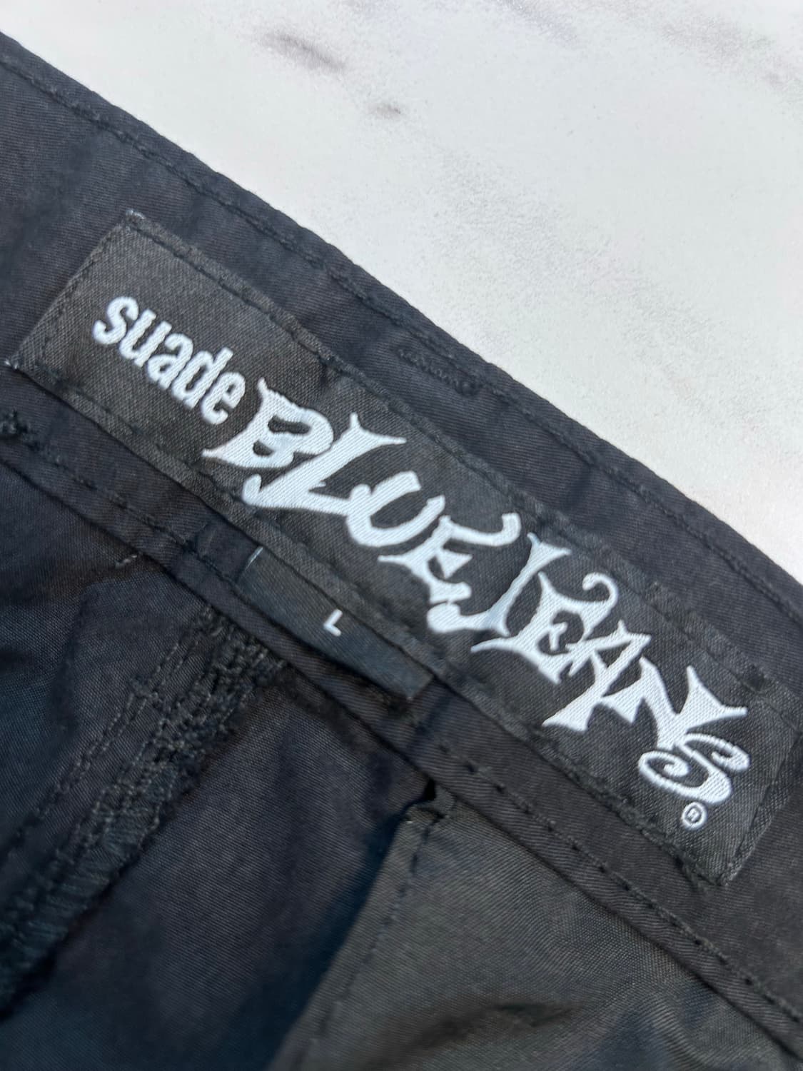 SUADE WASHED CARGO PANTS [BLACK] 상품이미지3