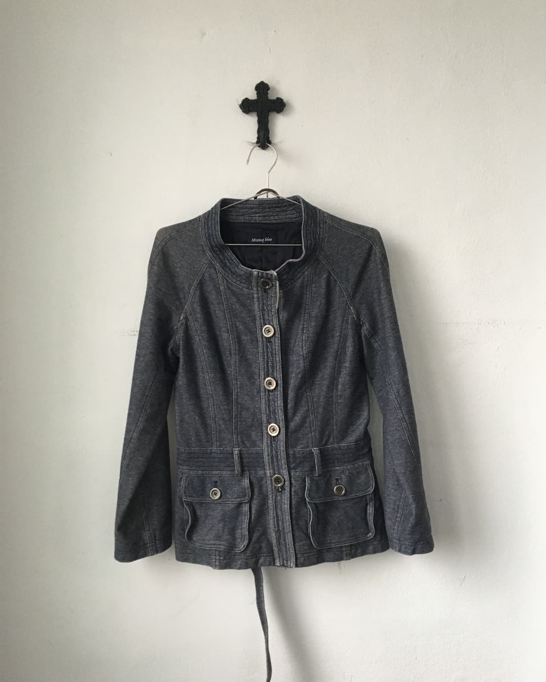 Belted high neck jacket 상품이미지2