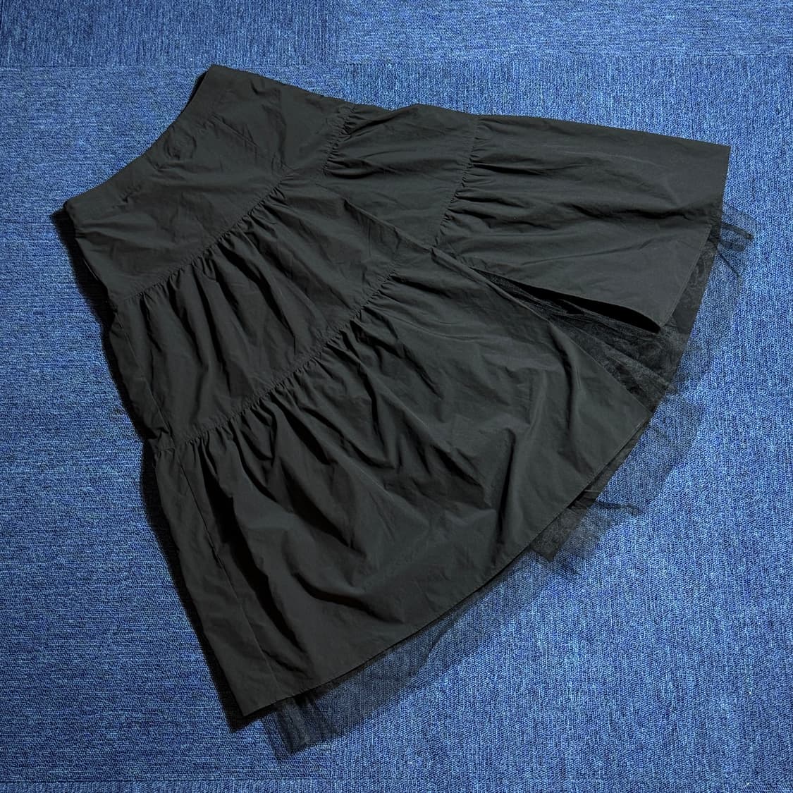 모리걸 블랙 프릴 스커트 상품이미지1