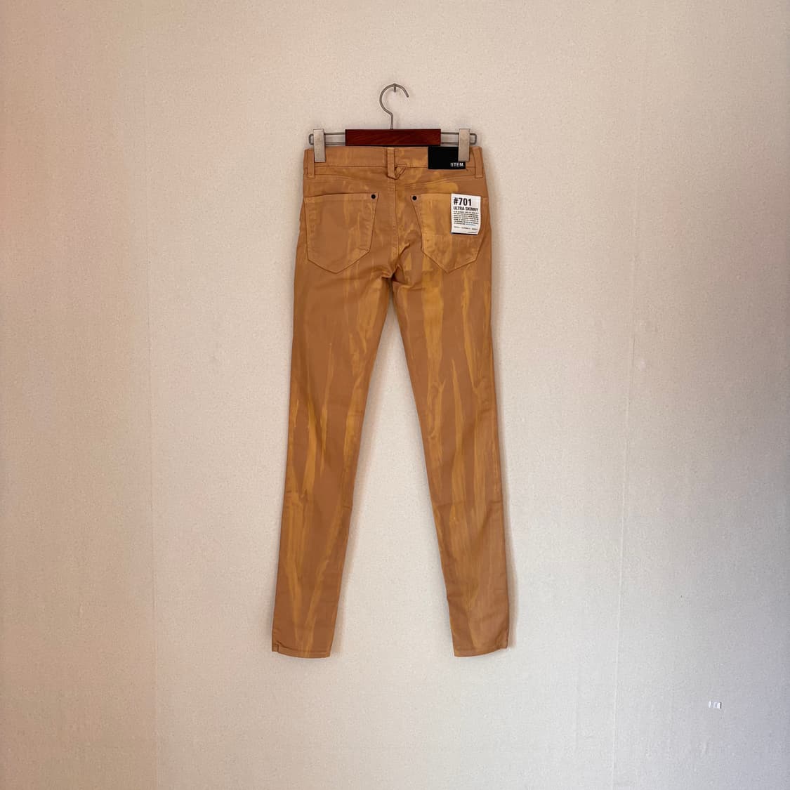 새제품 25 미국 아이템 데님 스키니진 슬림 실루엣 수입 정품 페인팅 상품이미지2