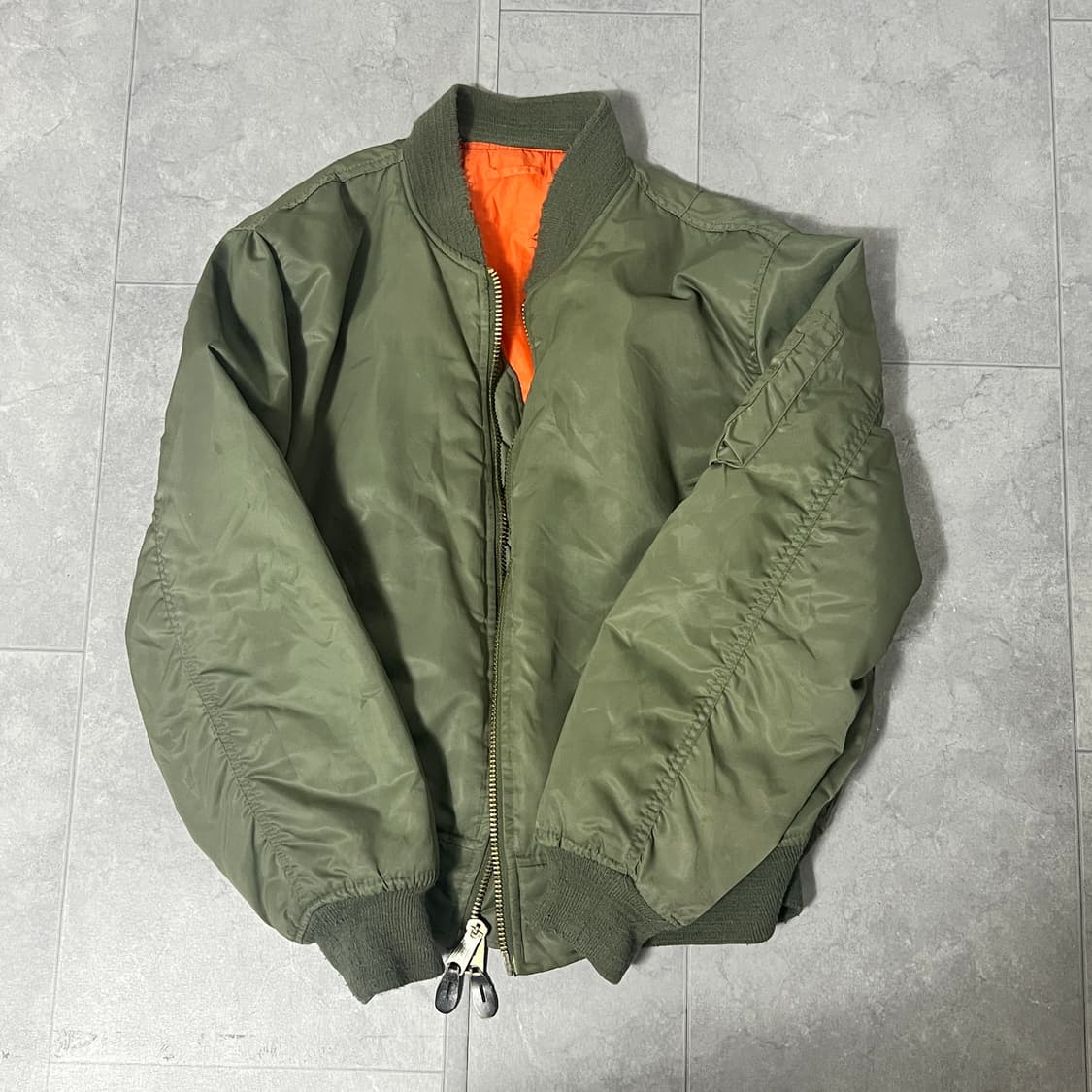 1980s 빈티지 MA-1 올리브 (Large) 상품이미지1