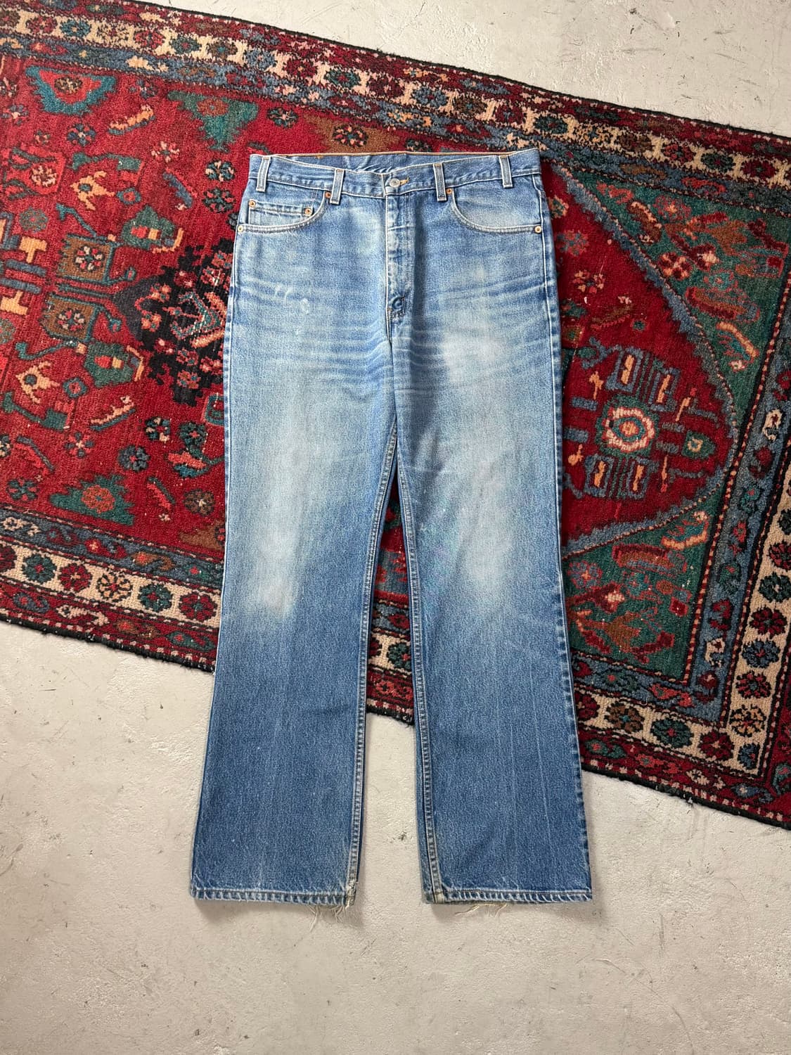 90's USA Made 리바이스 517 오렌지탭 리바이스 중청 부츠컷 상품이미지2