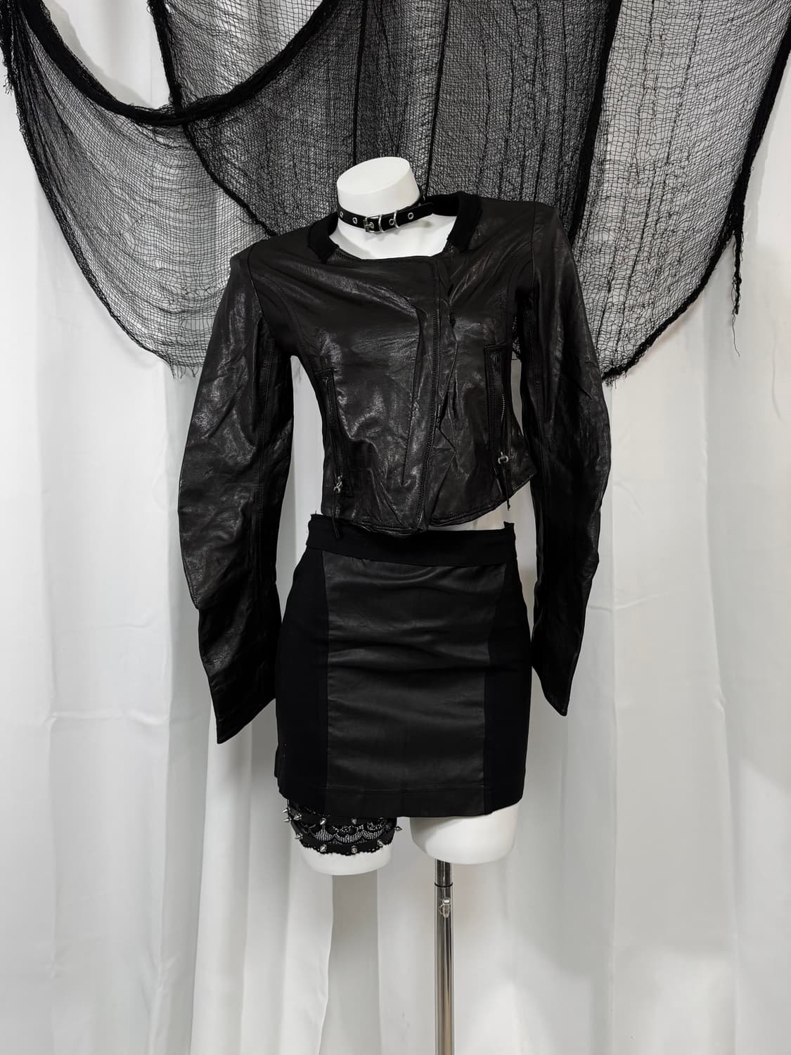 leather detail jacket 상품이미지1