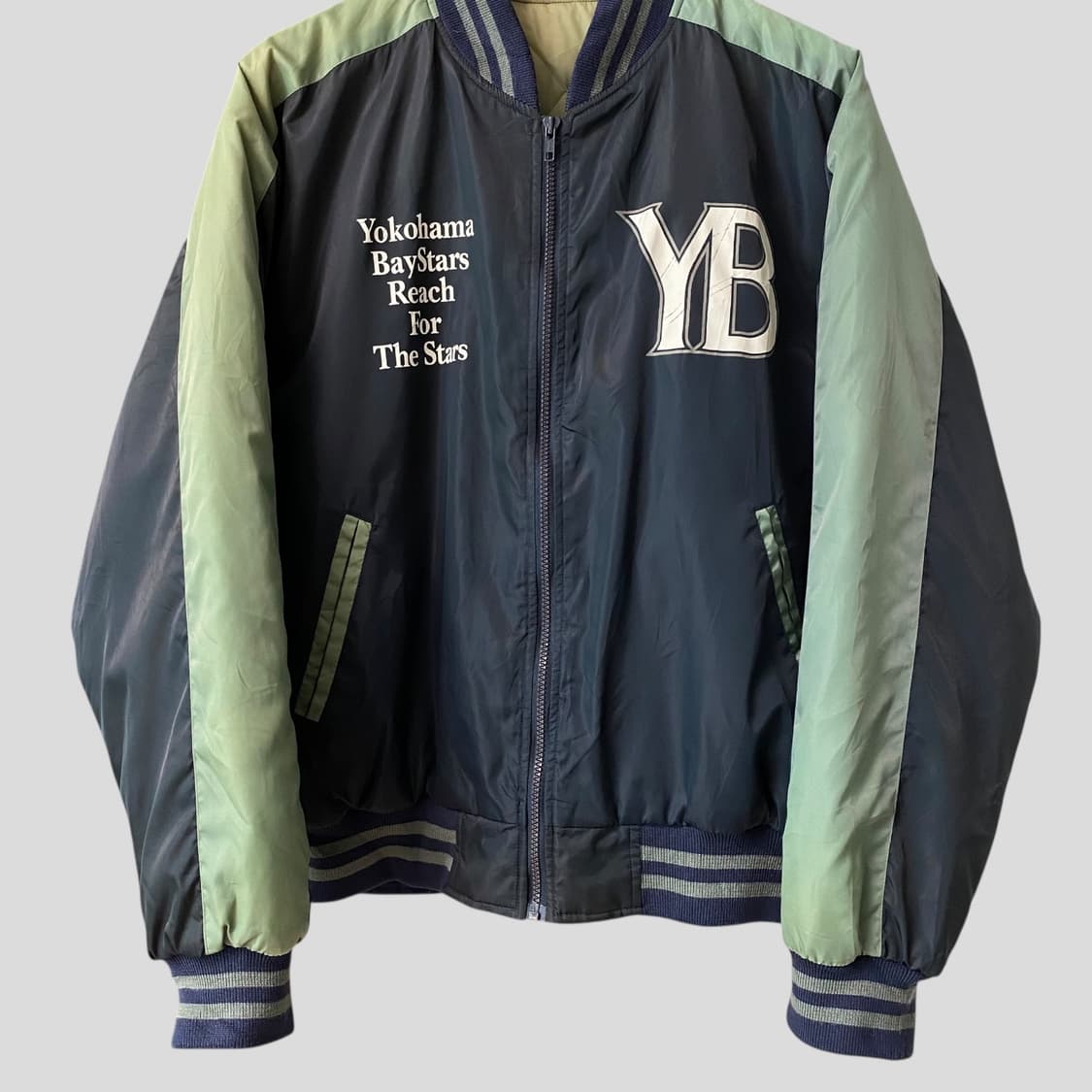 (L-XL)요코하마 BayStars 야구팀 봄버 재킷 상품이미지6