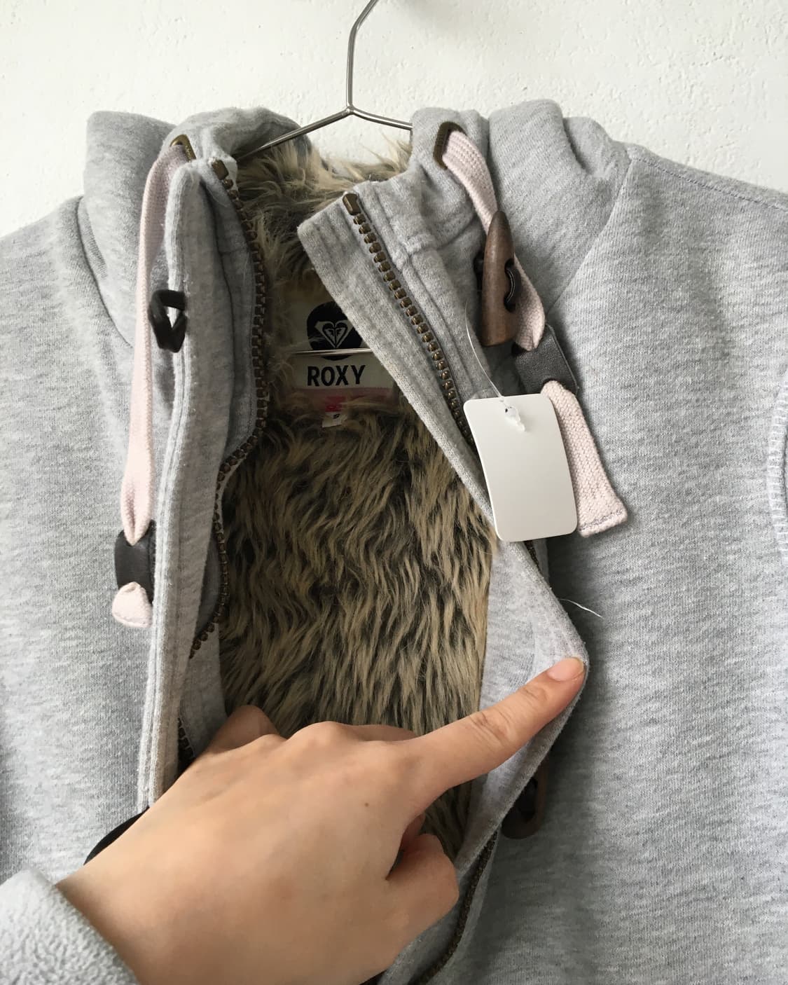 Fur layered hood zip up 상품이미지5