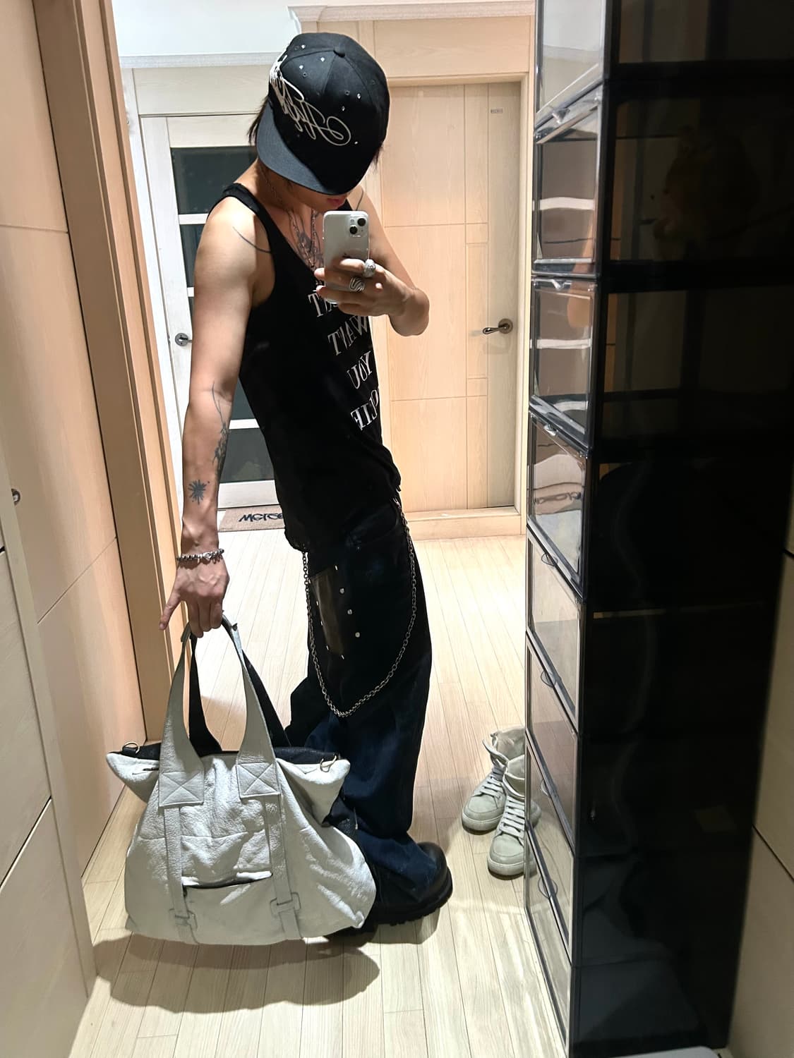 Mix Color Sheep Skin Leather Bag 상품이미지7