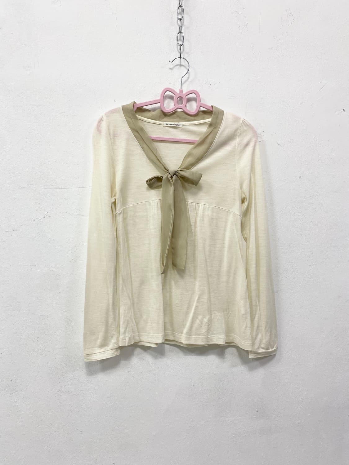 로걀 라떼갸루 리본 롱슬리브 상품이미지4