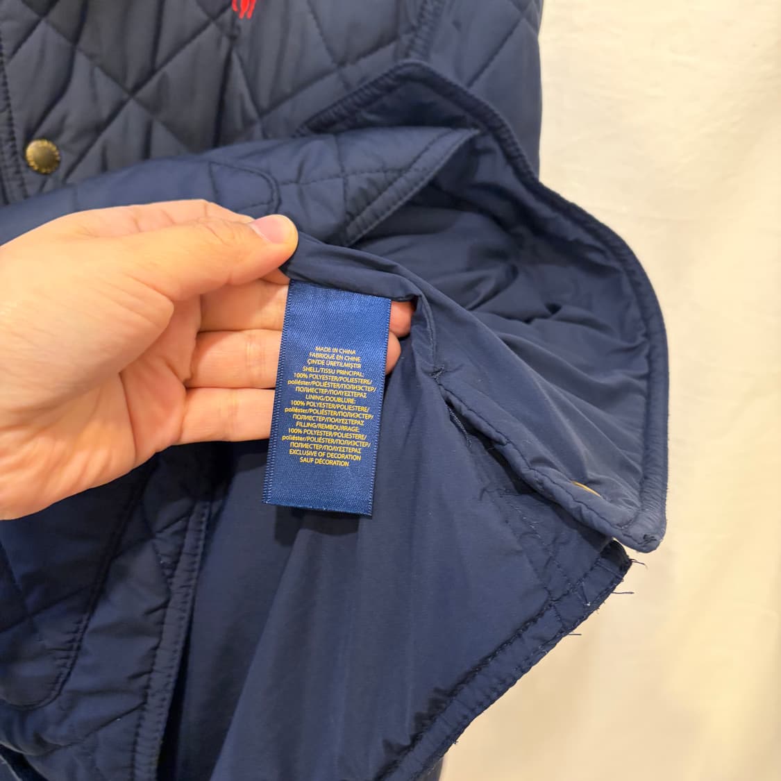 폴로 랄프로렌 네이비 퀼팅 자켓 상품이미지4