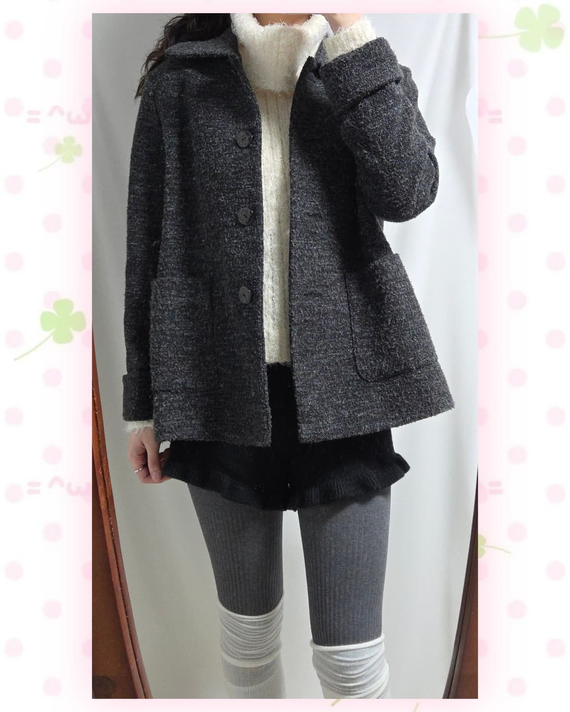 챠콜 울 보카시 자켓 상품이미지2