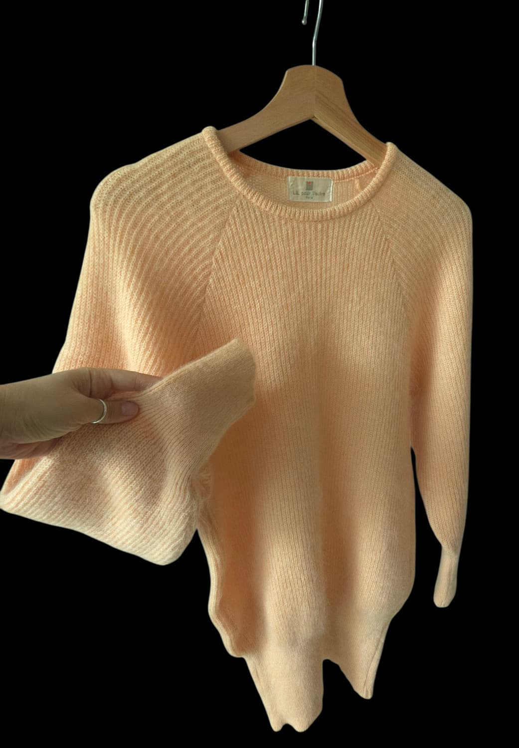 살구빛 키드모헤어 니트 - Lil pour l'autre Paris 상품이미지3