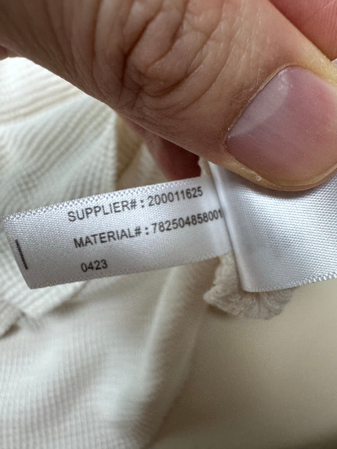 L 더블알엘 와플 크루넥 티셔츠 화이트 상품이미지7