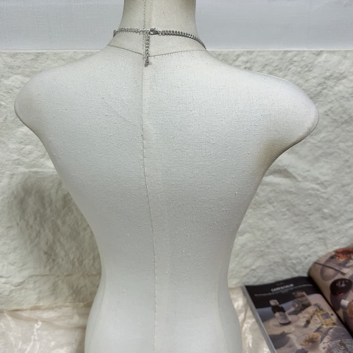 빈티지 고딕 에스닉 캣츠아이 태슬 쿠바체인 목걸이 상품이미지3