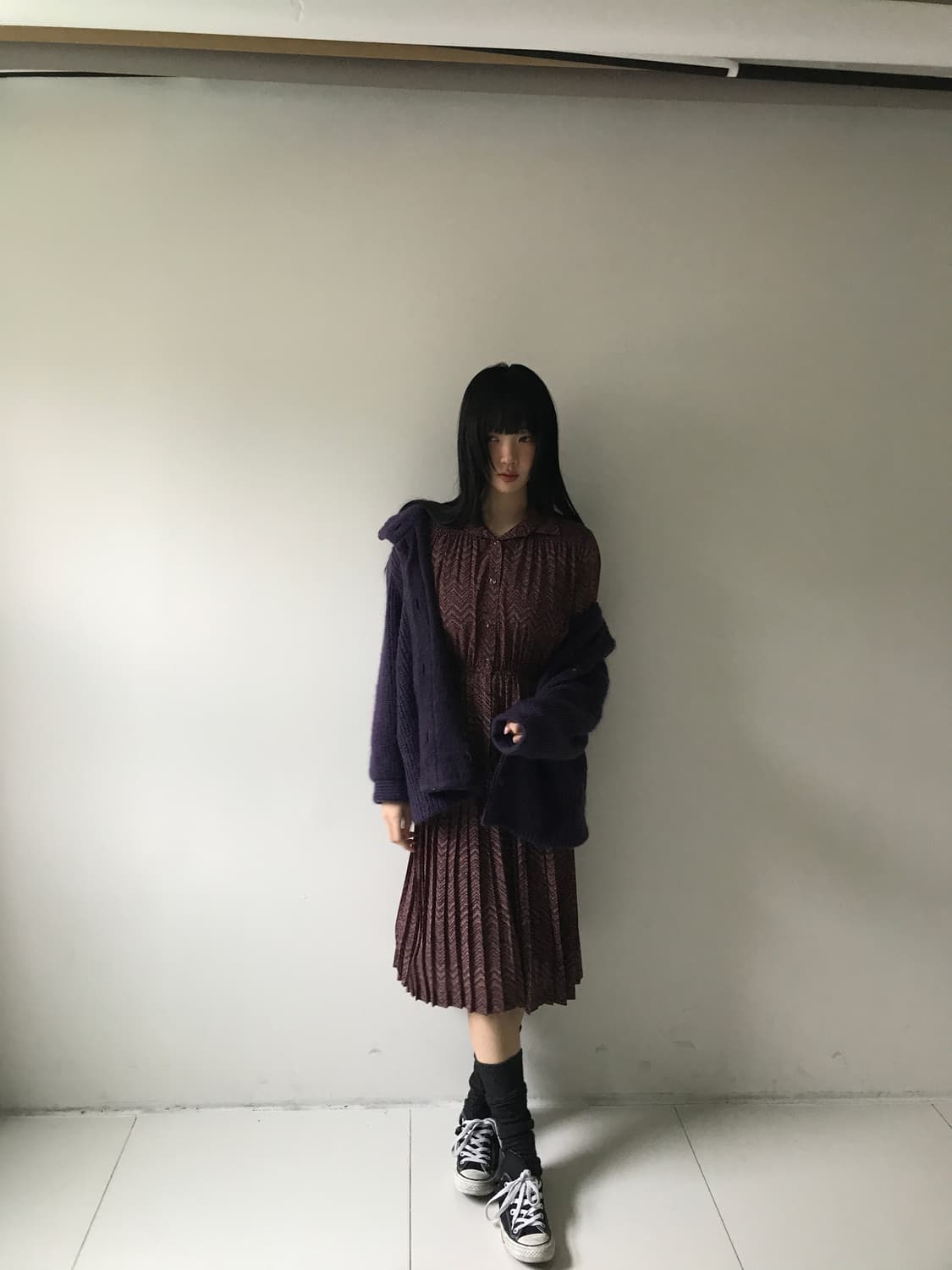 Oriental Pleats Shirts Dress 상품이미지8