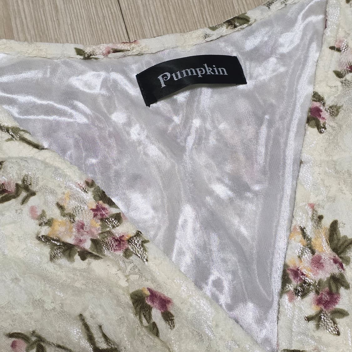 핀터깔 플라워 레이스 모리걸st 로맨틱 퍼프블라우스 상품이미지4