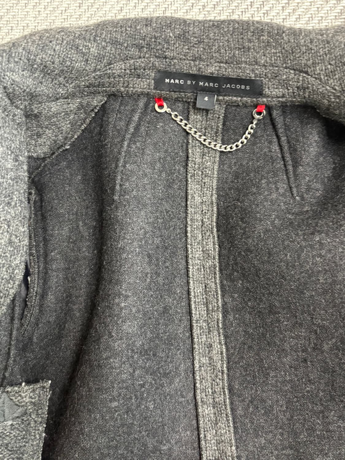 마크제이콥스 다크그레이 더블버튼 울 피코트 상품이미지4