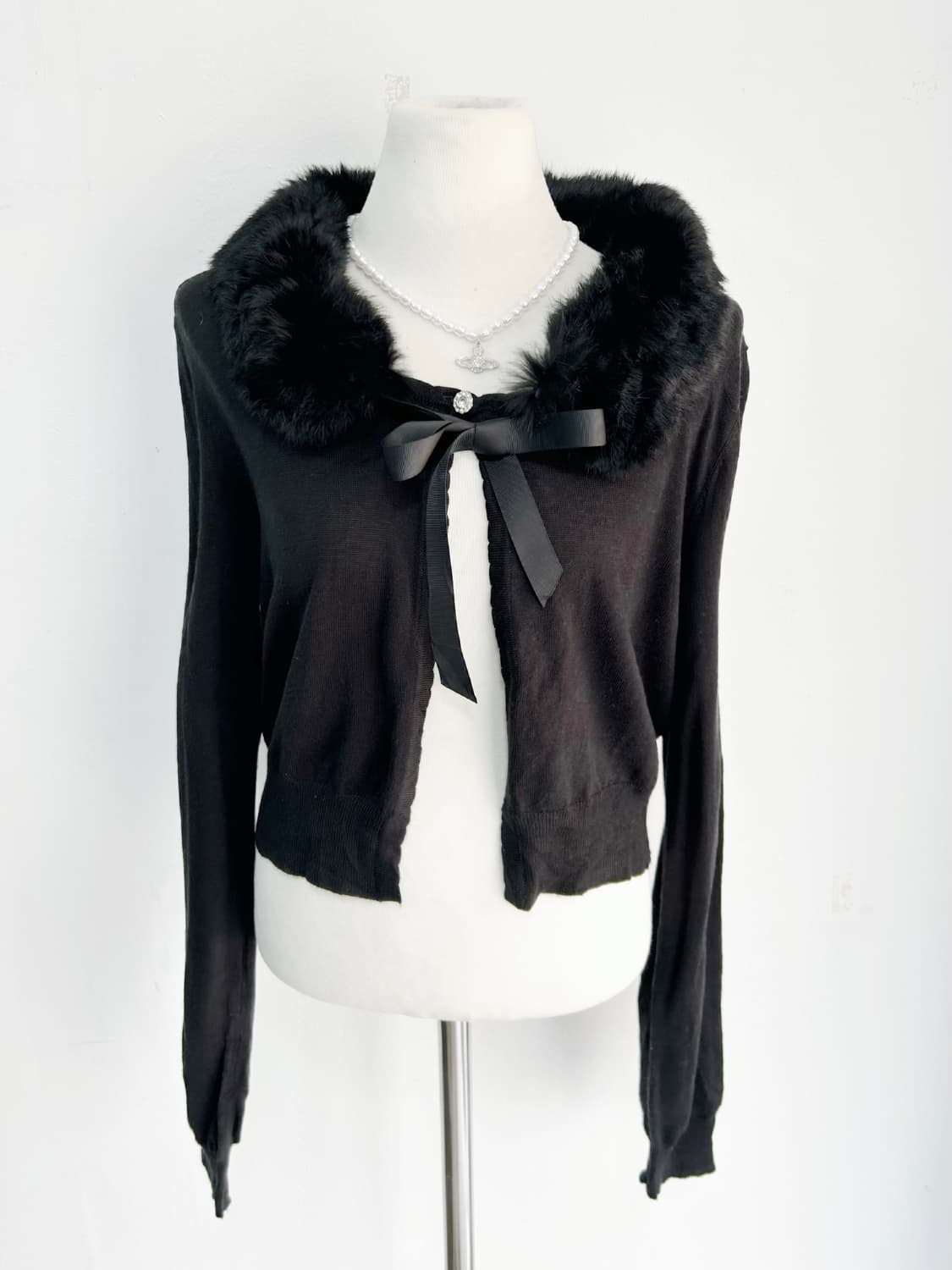 블랙로걀 가디건 ꒰ঌ·̩͙♡·̩͙‪໒꒱ 상품이미지1