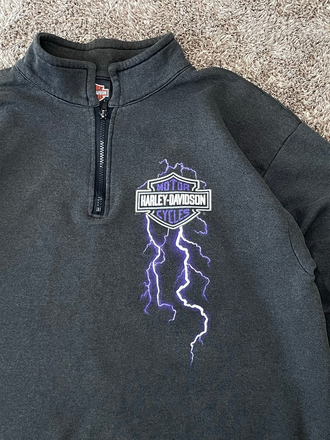Harley davidson 할리데이비슨 라이트닝 하프집업 스웻 상품이미지2