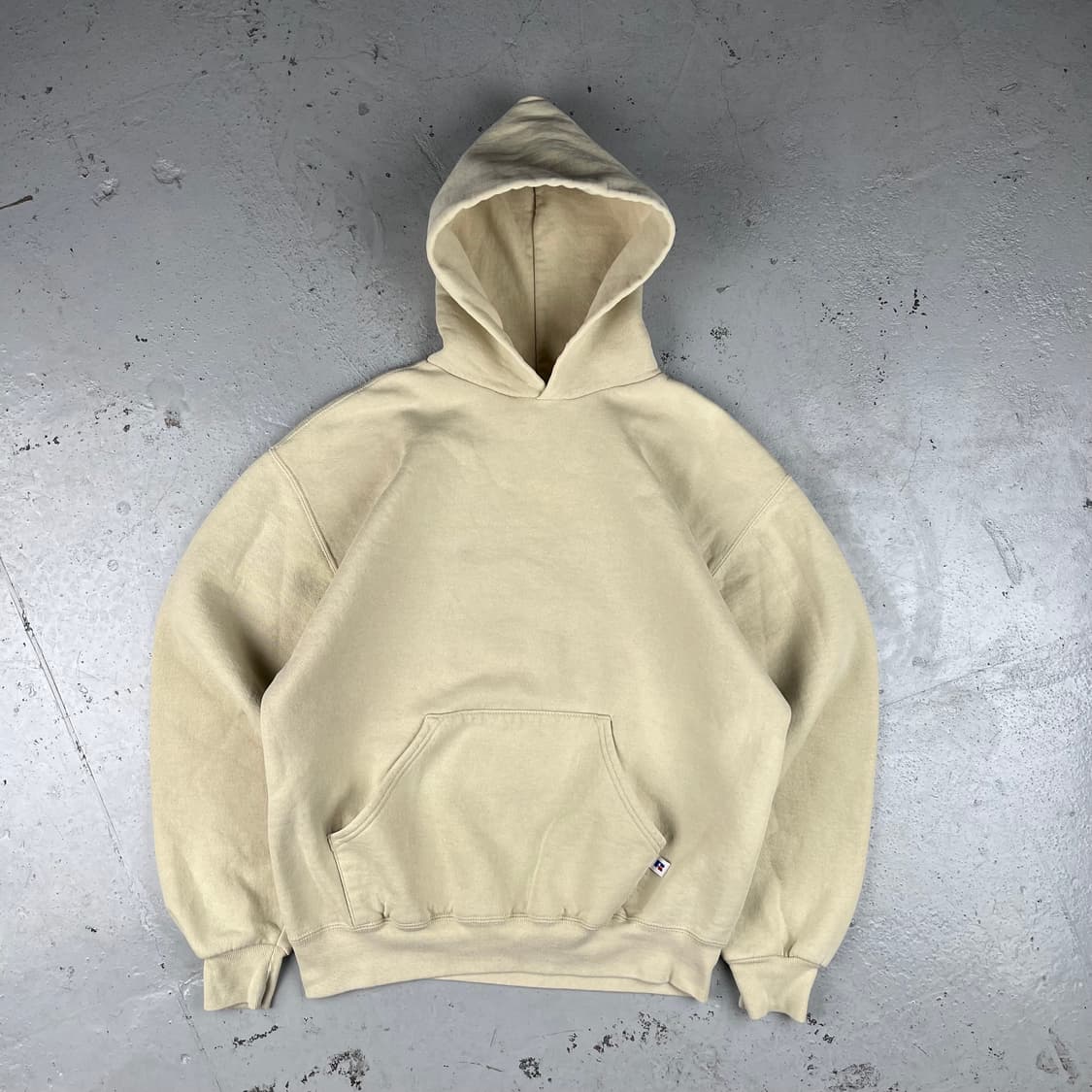 빈티지 러셀 애슬래틱 크림베이지 후드 상품이미지2