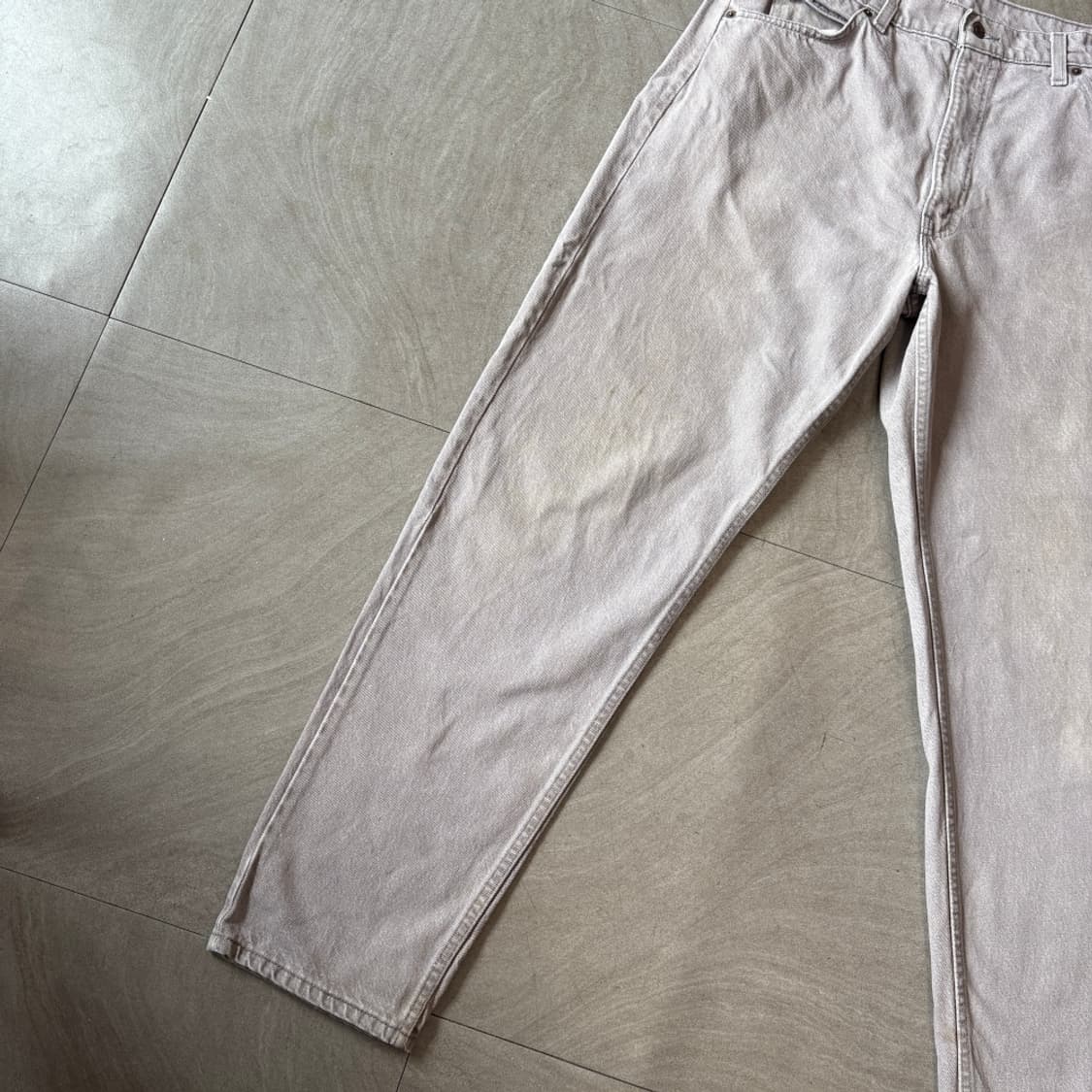 95년 미국 생산 리바이스 550 데님 오렌지탭 그레이 팬츠 상품이미지2
