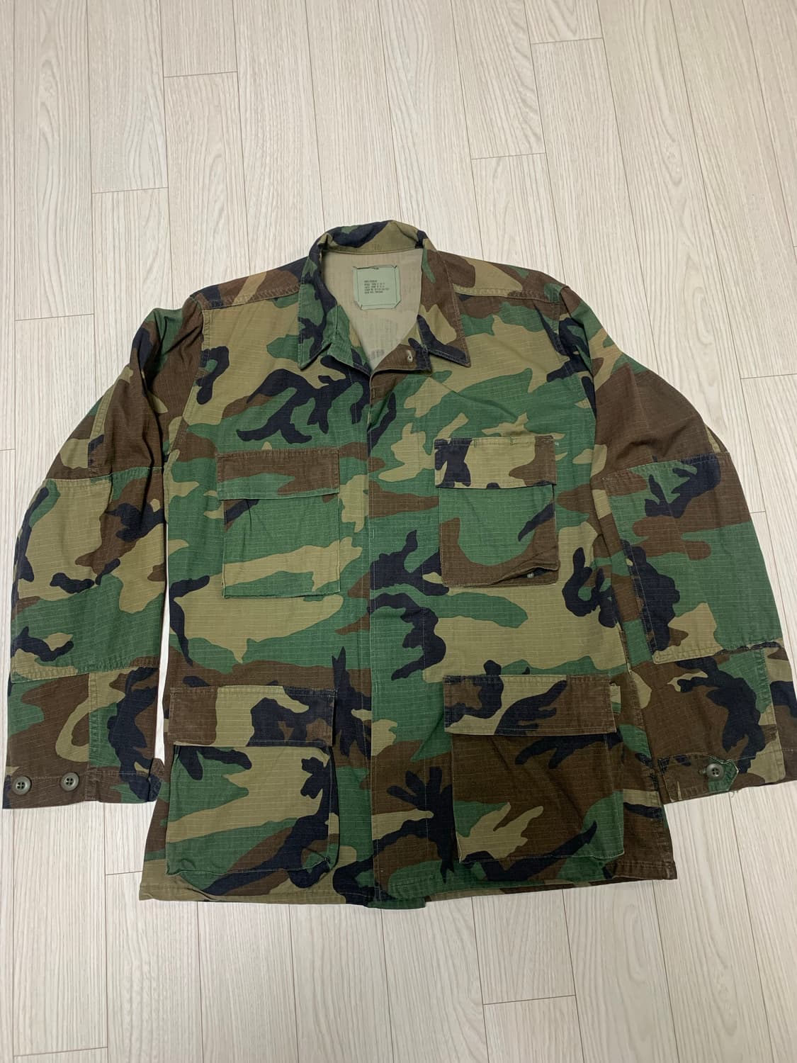 미군 오리지널 우드랜드 bdu 상의 (80년도) 데드스탁급 상품이미지1
