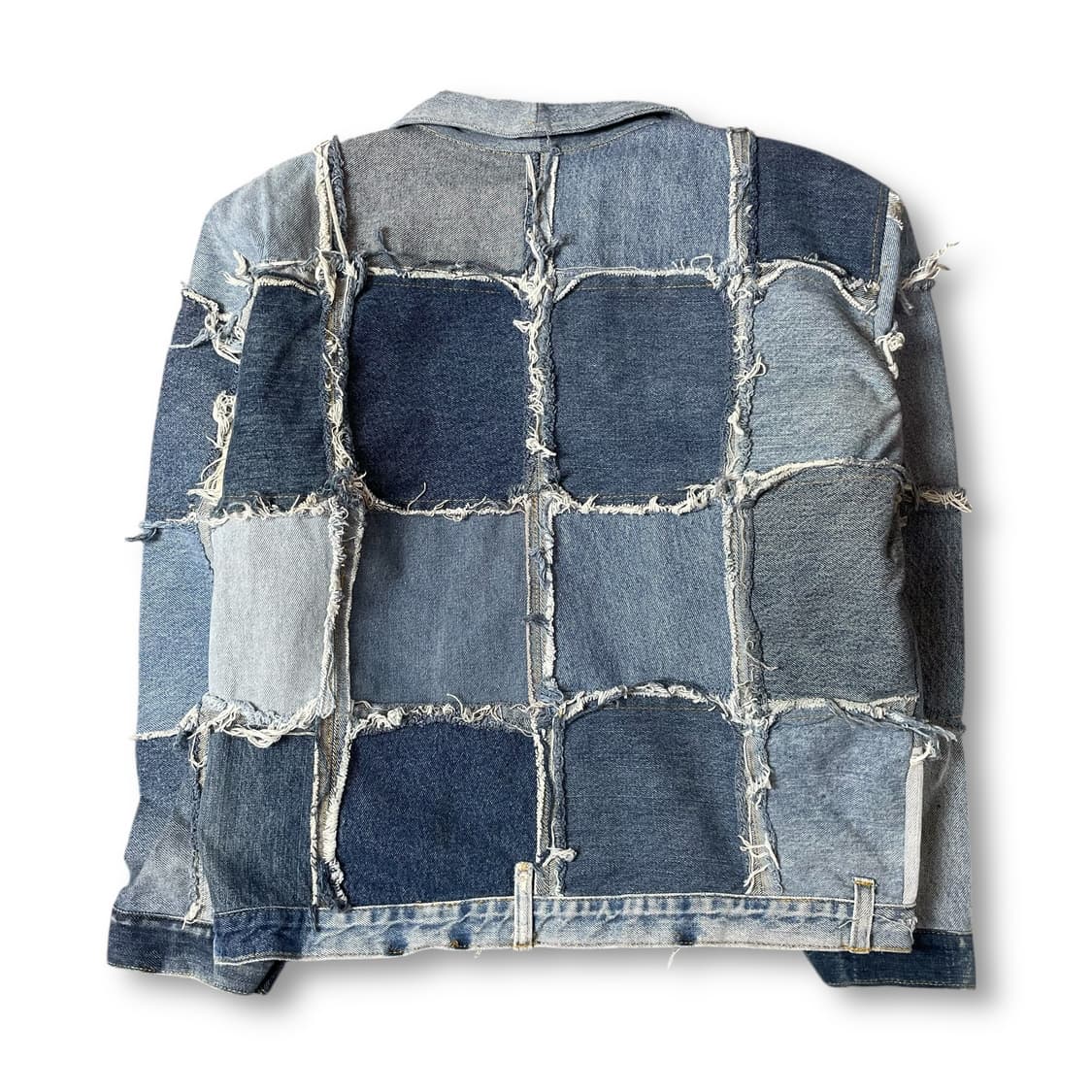 빈티지 데님 리워크 커스텀 카라 자켓 상품이미지2