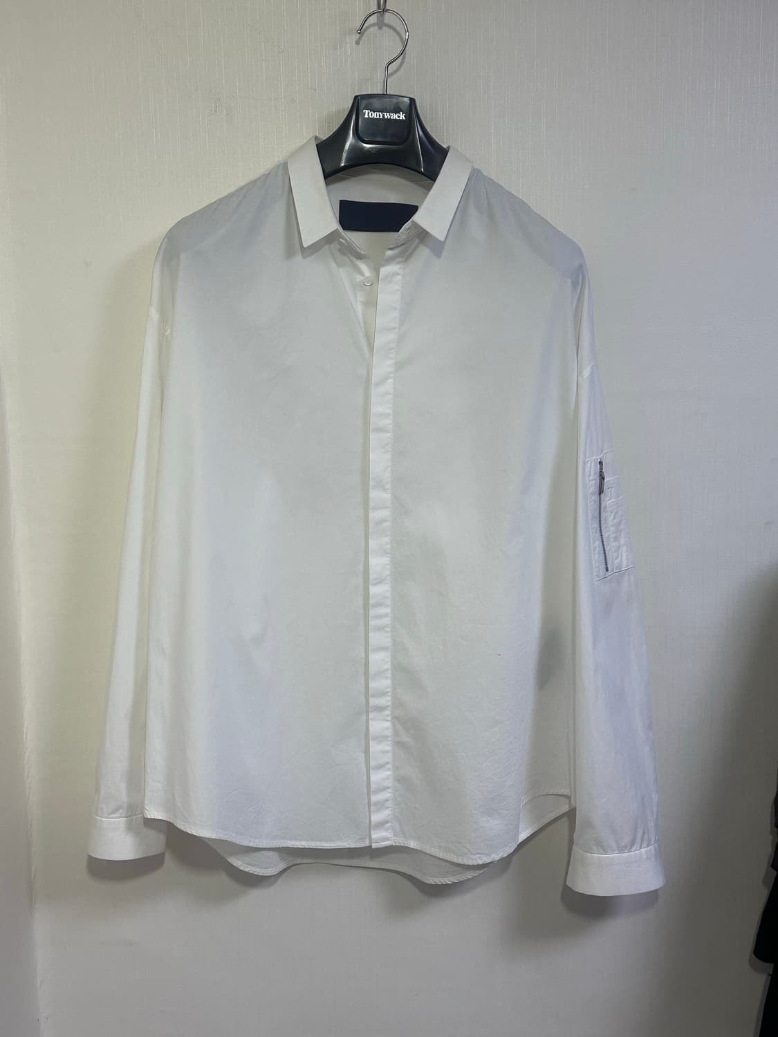 Juun.J 준지 암포켓 오버핏 셔츠 50/화이트 상품이미지1