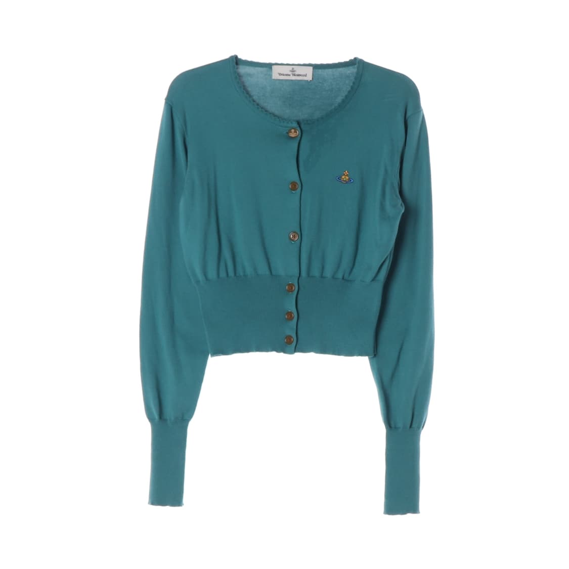 비비안 웨스트우드 그린 자수 로고 라운드 긴팔  가디건
 상품이미지1