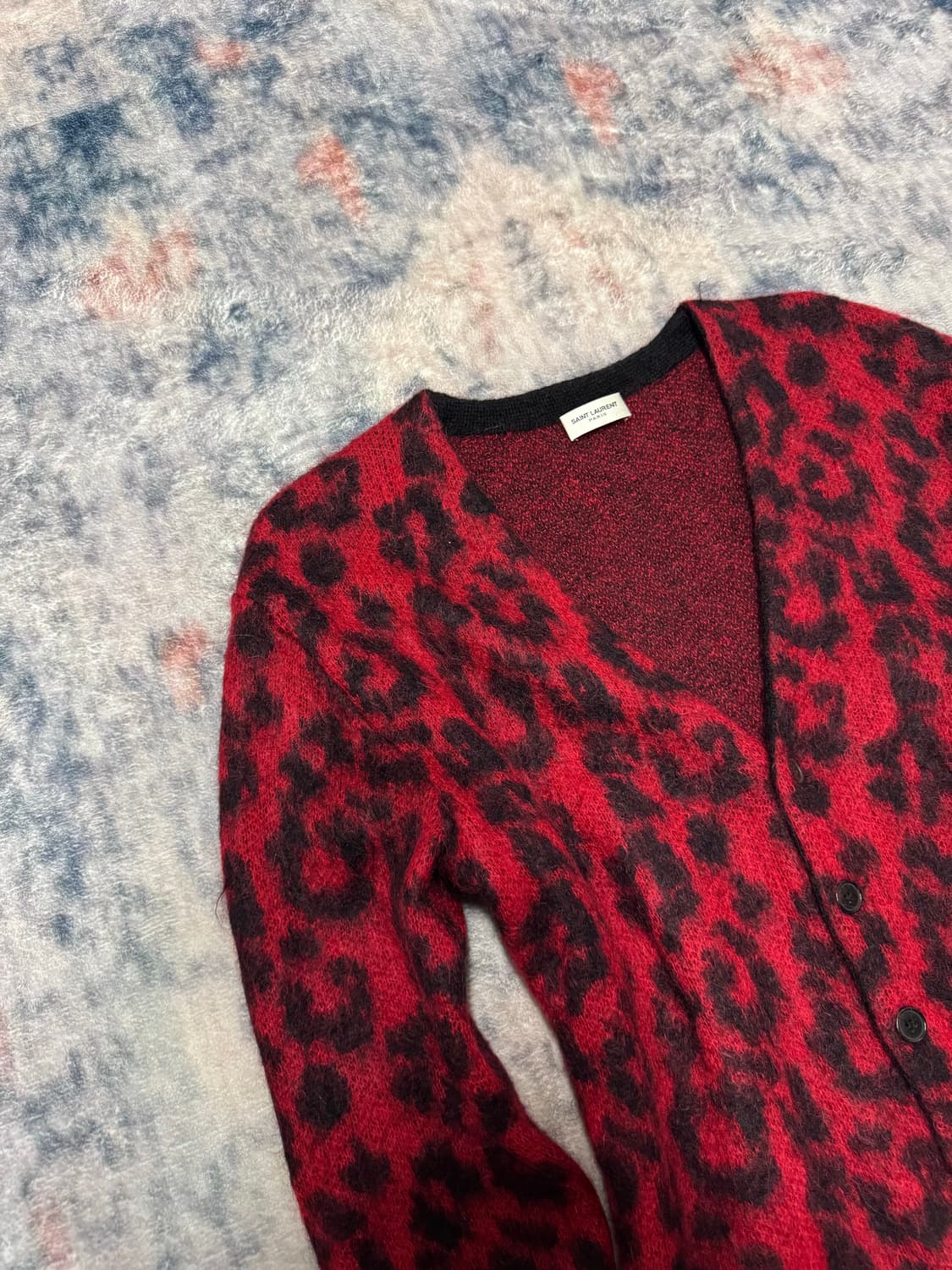 Saint laurent 13fw blood leopard cardiga 상품이미지3