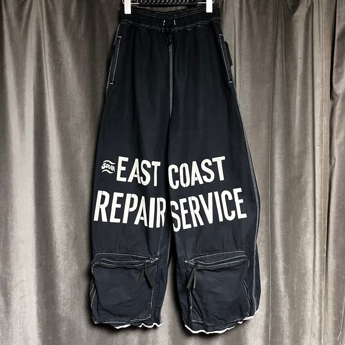 캐피탈 리페어맨 캔버스 트랙 팬츠 블랙 상품이미지1