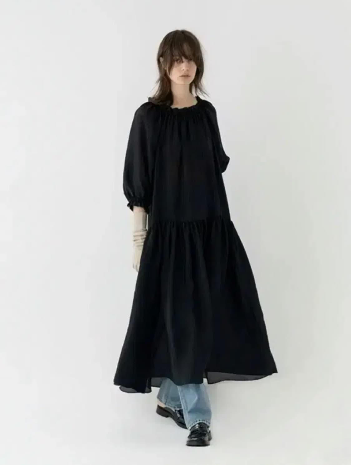 비아플레인 시몬 원피스 블랙 상품이미지2