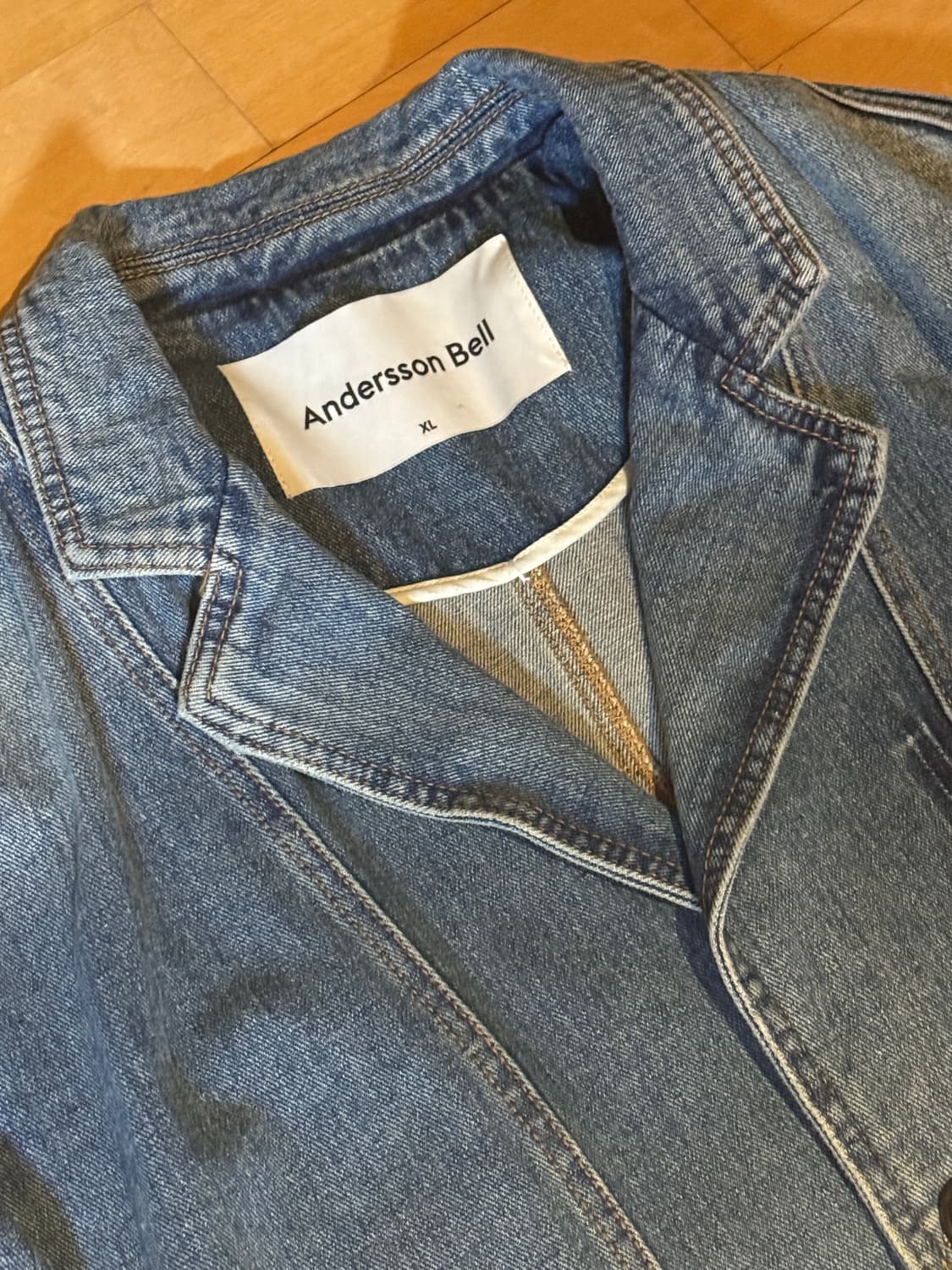 앤더슨벨 데님 패치 리워크 자켓 XL 상품이미지3