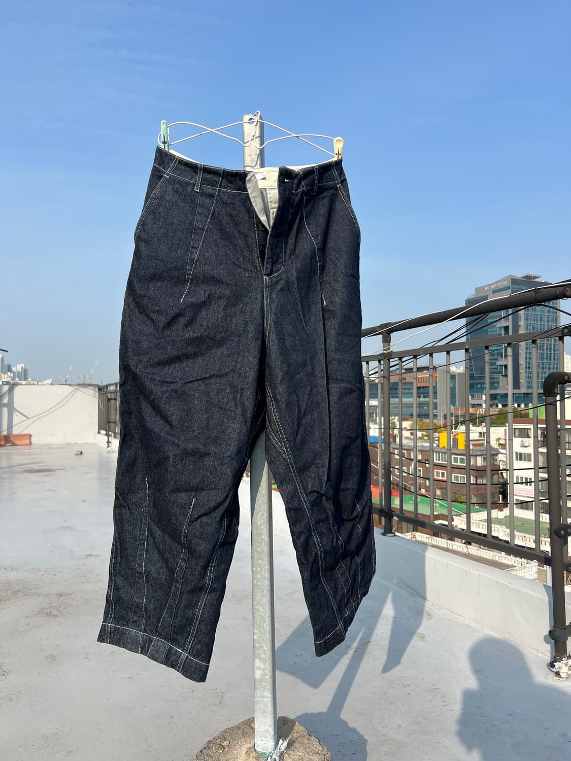 더만 데님 워커 팬츠 벌룬핏 상품이미지4