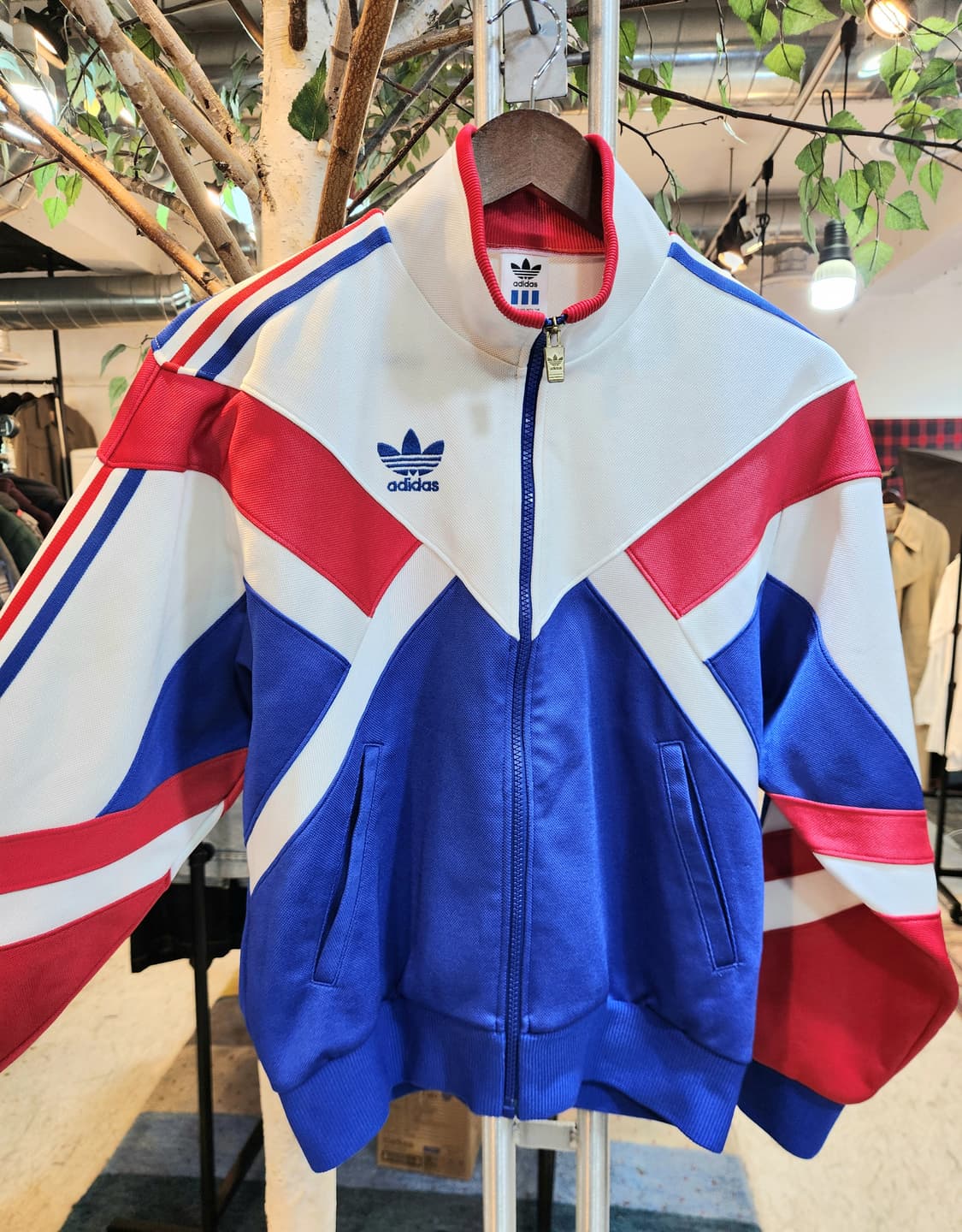90s 아디다스 올드스쿨 삼선 트랙 빈티지 져지 자켓 상품이미지4